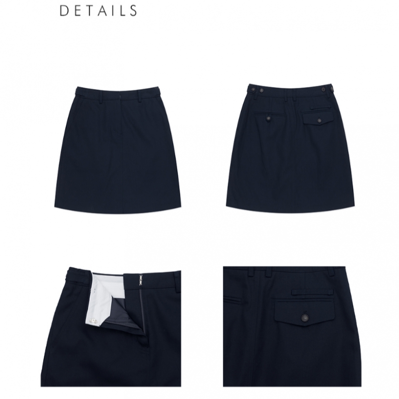 2022福袋】 Dunstダンスト UDSK3B224N2 NAVY SKIRT MINI LINE A WOMEN