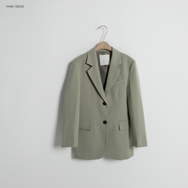 ATELIER NAINコレクシ ミドル ボタン ポケット ストレート テーラード